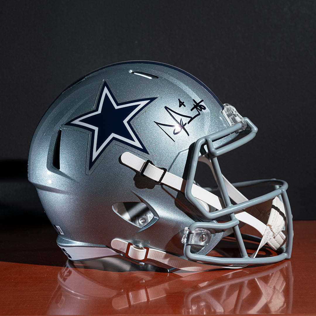 Casco Speed Réplica Firmado Dak Prescott - Dallas Cowboys